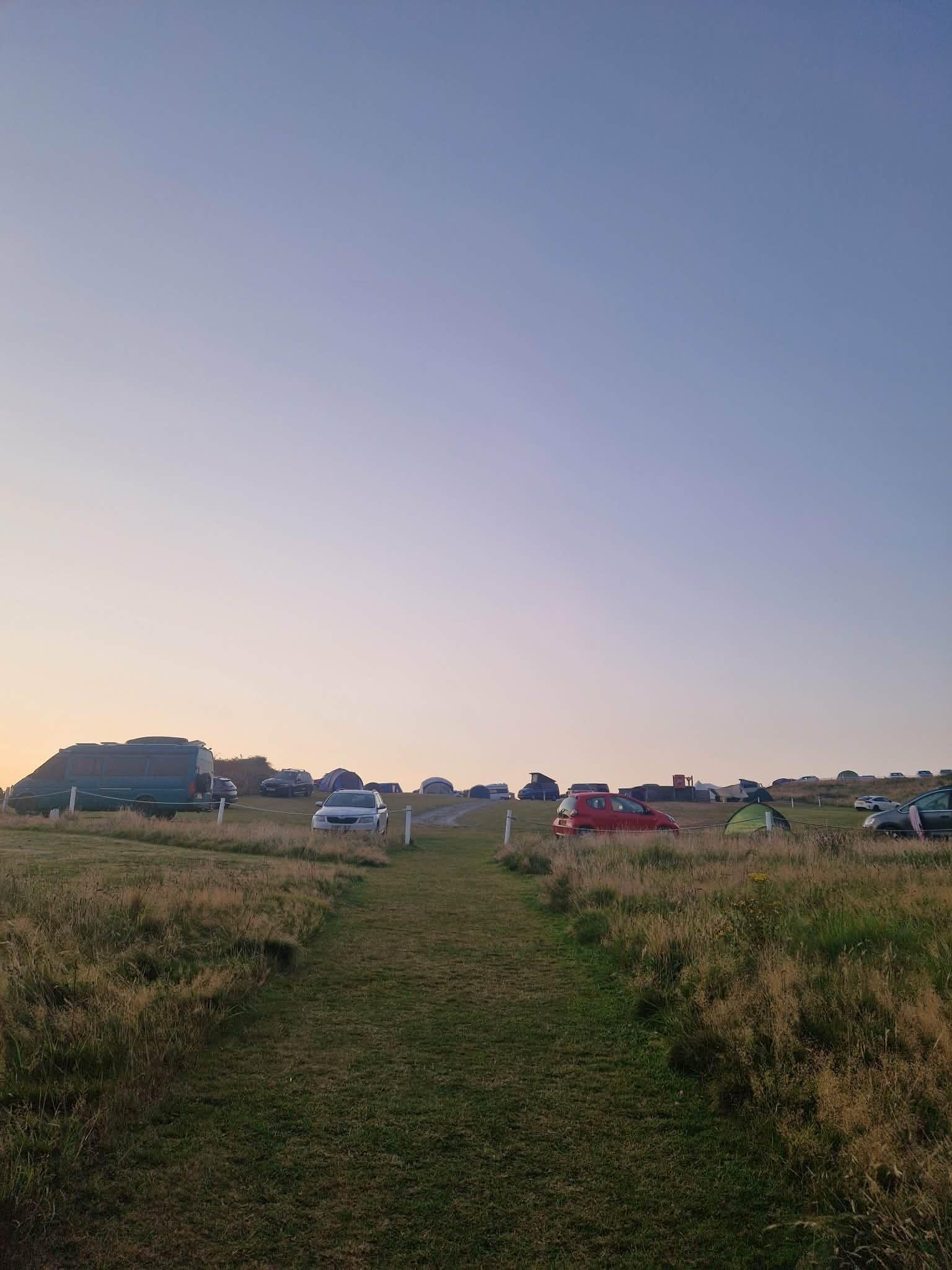 The fields at dusk