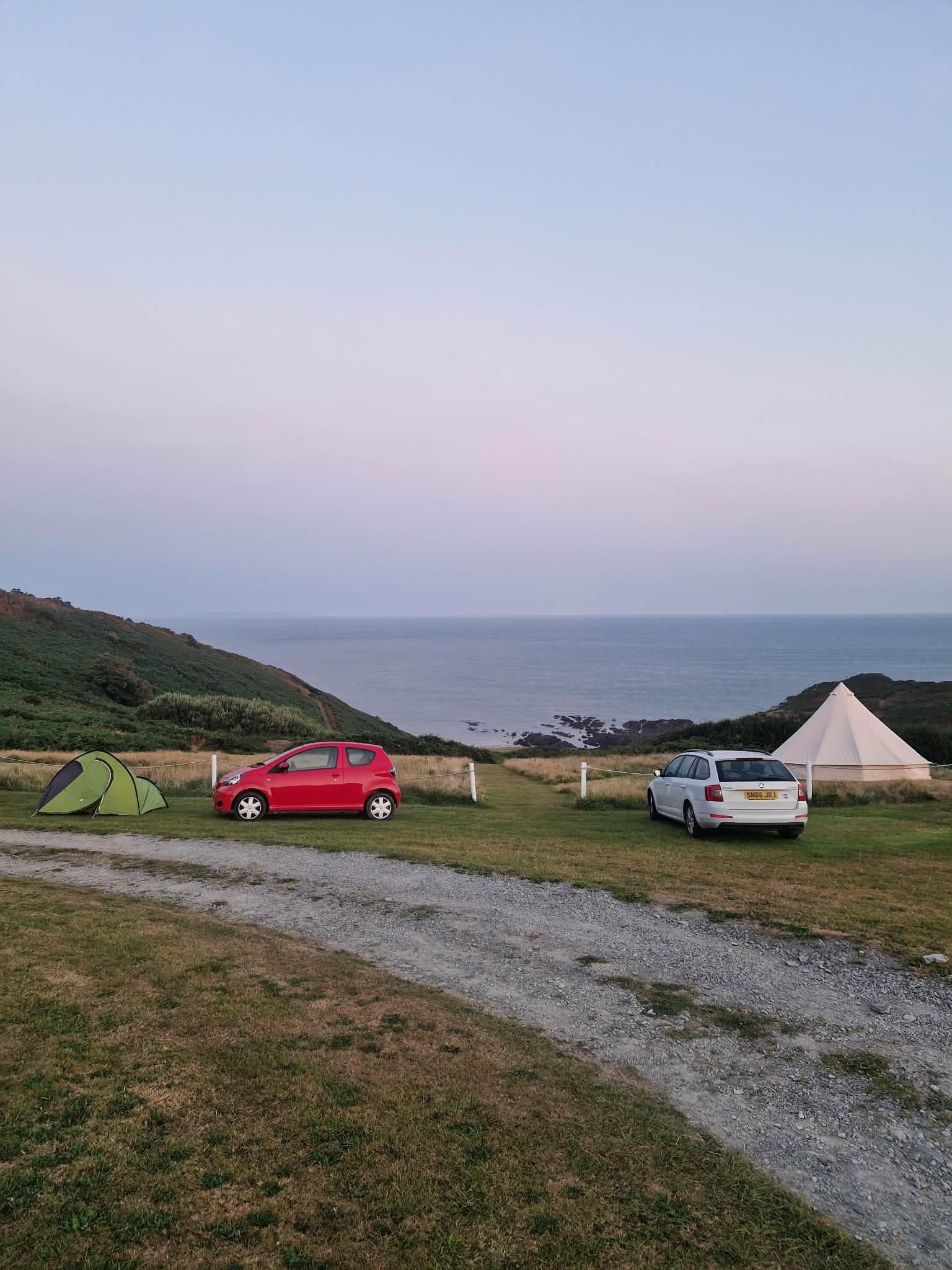 Walking the coast above the farm