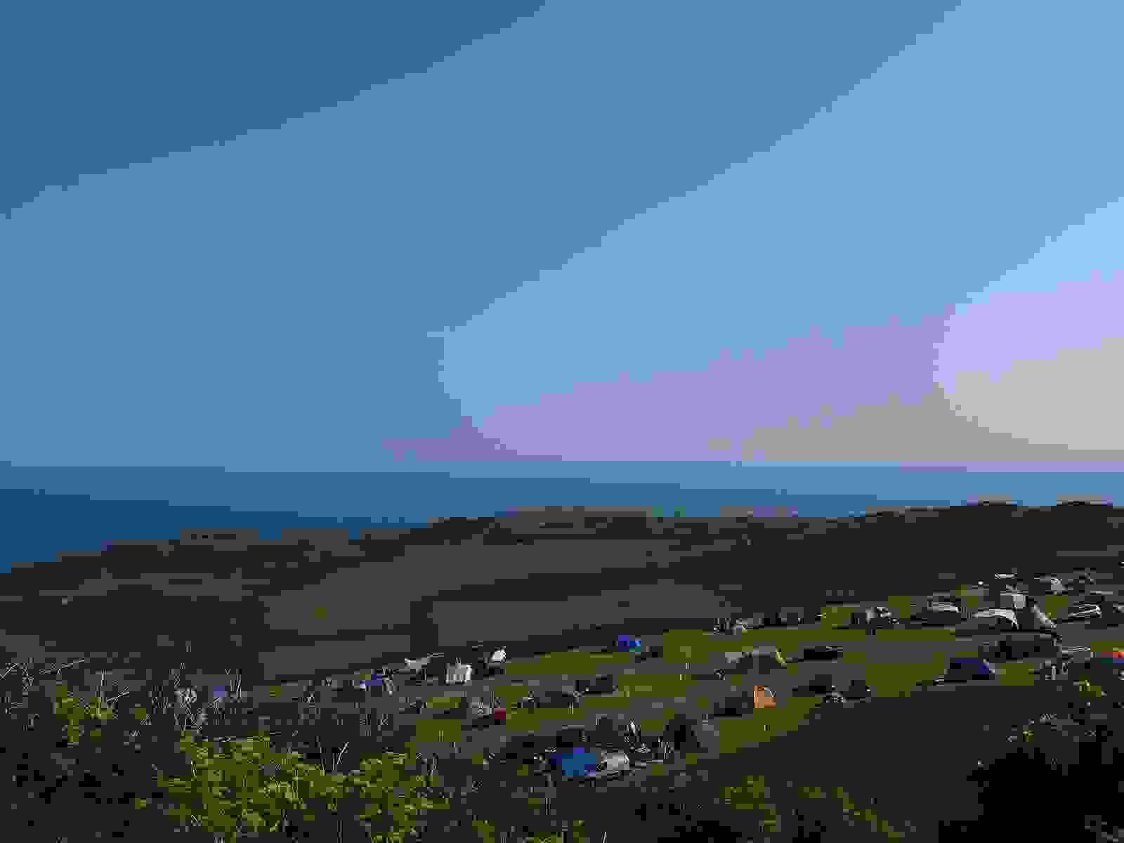 Camping at North Morte Farm